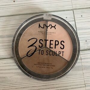 NYX 3 Steps to Sculpt Face Palette - Tan and Cream